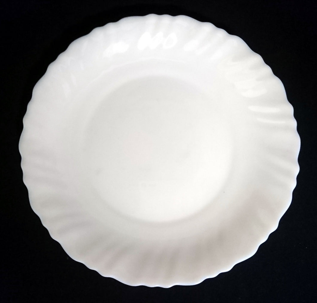 DESSERTTELLER - Acrylglas, Einfärbiger Gewölbter Linien Wellen Relief Motiv Dekor