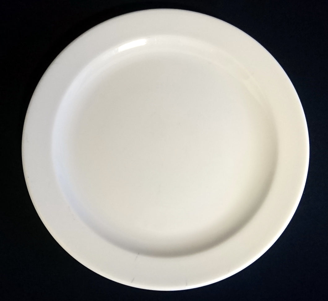 DESSERTTELLER - Porzellan, Einfärbiges Gastronomisches Motiv Dekor