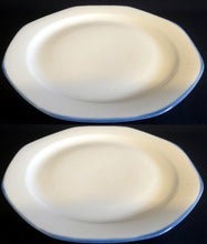 Lade das Bild in den Galerie-Viewer, 2er Set DESSERTTELLER - Porzellan, Dekorrand Linie
