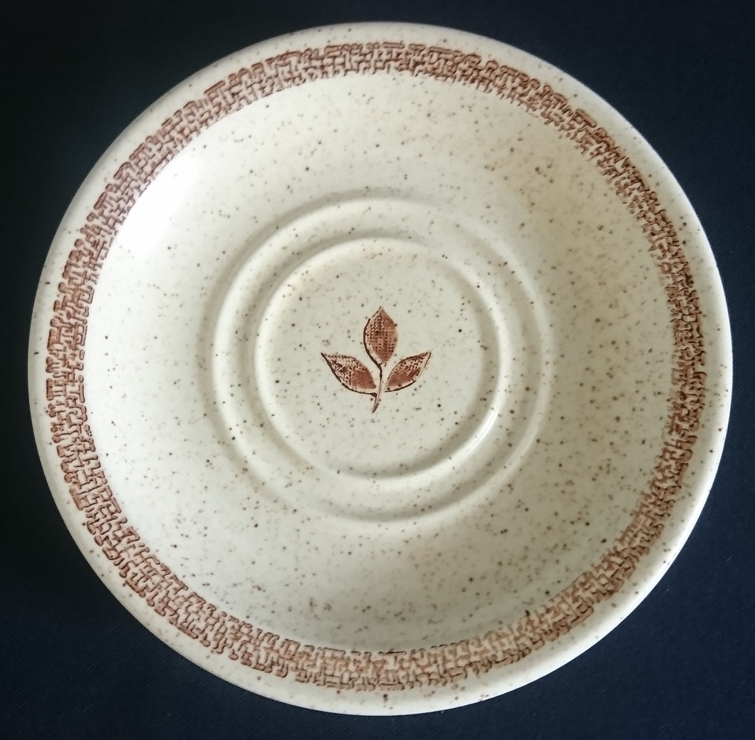 UNTERTASSE - Keramik / Steingut, Flora Pflanze Blatt Blätter Gesprenkeltes Abstrakt Motiv Dekor