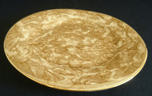 Lade das Bild in den Galerie-Viewer, 2er Set 3er KAFFEEGEDECK - Porzellan, Goldrand Perlmut Abstrakt Batik Motiv Dekor

