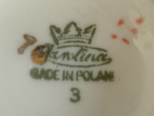 Lade das Bild in den Galerie-Viewer, 2er Set 3er KAFFEEGEDECK - Porzellan, Goldrand Perlmut Abstrakt Batik Motiv Dekor
