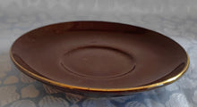 Lade das Bild in den Galerie-Viewer, 2er Set ESPRESSO UNTERTASSEN - Porzellan, Goldrand Ländlicher Garten Stil Motiv Dekor

