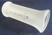 Lade das Bild in den Galerie-Viewer, SHORT~ GETRÄNKEGLAS - Hartglas, Aufschrift Keglevich Ice Breaker Firmenlogo Motiv Dekor
