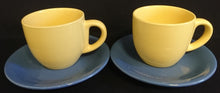 Lade das Bild in den Galerie-Viewer, 2er Set UNTERTASSE &quot;Scandia&quot; - Porzellan, Einfärbiges Modernes Motiv Dekor (Blau)
