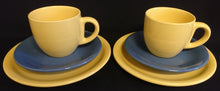 Lade das Bild in den Galerie-Viewer, 2er Set UNTERTASSE &quot;Scandia&quot; - Porzellan, Einfärbiges Modernes Motiv Dekor (Blau)
