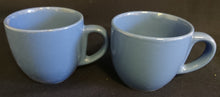 Lade das Bild in den Galerie-Viewer, 2er Set 2er KAFFEEGEDECKE &quot;Scandia&quot; - Porzellan, Einfärbiges Modernes Motiv Dekor (Blau / Gelb)
