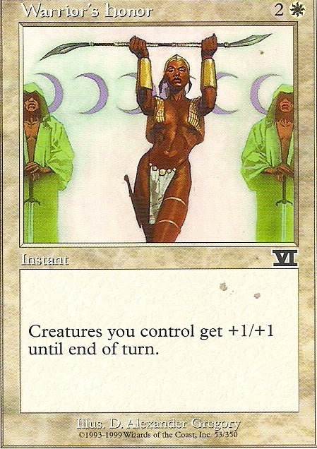 WARRIOR´S HONOR, Magic -The Gathering-, Ausgabe / Set / Serie 6te Edition (Classic) 1999