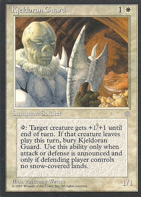 KJELDORAN GUARD, Magic -The Gathering-, Ausgabe / Set / Serie Eiszeit (Ice Age) 1995