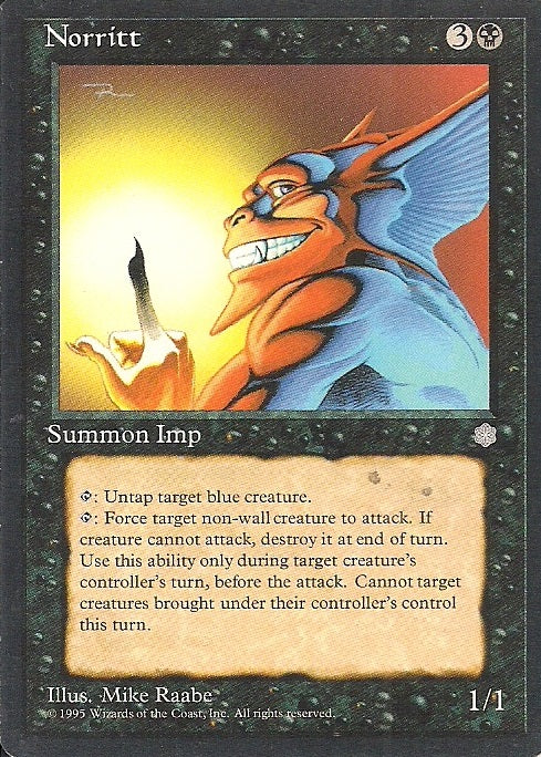 NORRITT, Magic -The Gathering-, Ausgabe / Set / Serie Eiszeit (Ice Age) 1995