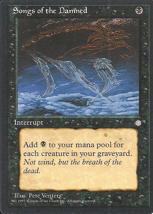 SONGS OF THE DAMNED, Magic -The Gathering-, Ausgabe / Set / Serie Eiszeit (Ice Age) 1995