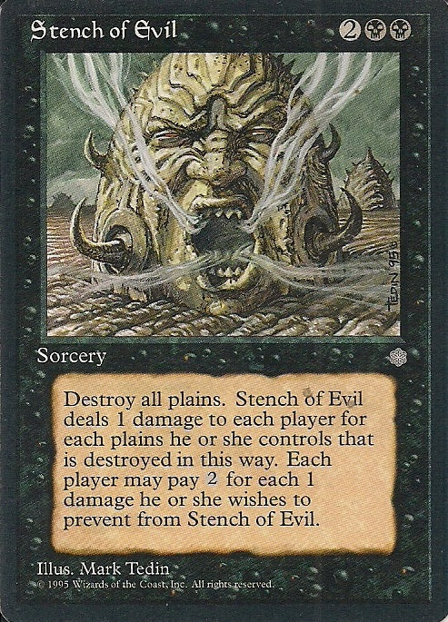 STENCH OF EVIL, Magic -The Gathering-, Ausgabe / Set / Serie Eiszeit (Ice Age) 1995