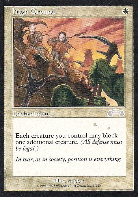 HIGH GROUND, Magic -The Gathering-, Ausgabe / Set / Serie Exodus (Exodus) 1998