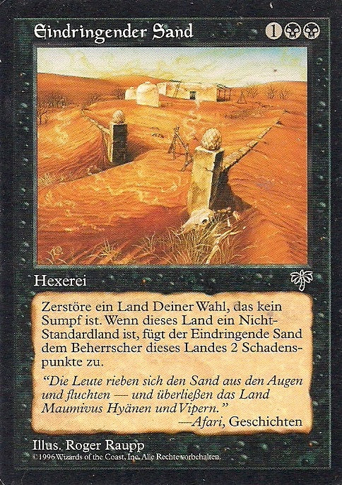EINDRINGENDER SAND, Magic -The Gathering-, Ausgabe / Set / Serie Trugbilder (Mirage) 1996