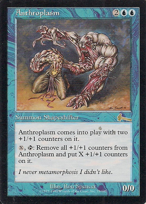 ANTHROPLASM, Magic -The Gathering-, Ausgabe / Set / Serie Urzas Vermächtnis (Urza´s Legacy) 1999