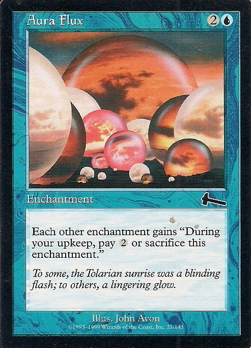 AURA FLUX, Magic -The Gathering-, Ausgabe / Set / Serie Urzas Vermächtnis (Urza´s Legacy) 1999