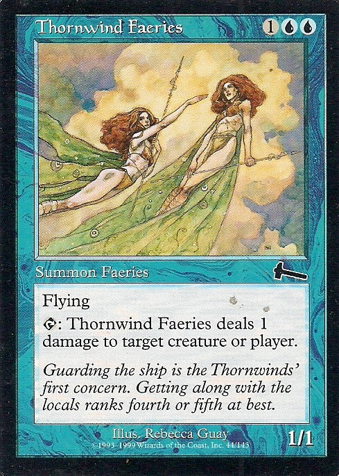 THORNWIND FAERIES, Magic -The Gathering-, Ausgabe / Set / Serie Urzas Vermächtnis (Urza´s Legacy) 1999