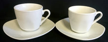 Lade das Bild in den Galerie-Viewer, 2er Set 2er ESPRESSO~ KAFFEEGEDECKE - Porzellan, Gastronomische Einfärbiges Motiv Dekor
