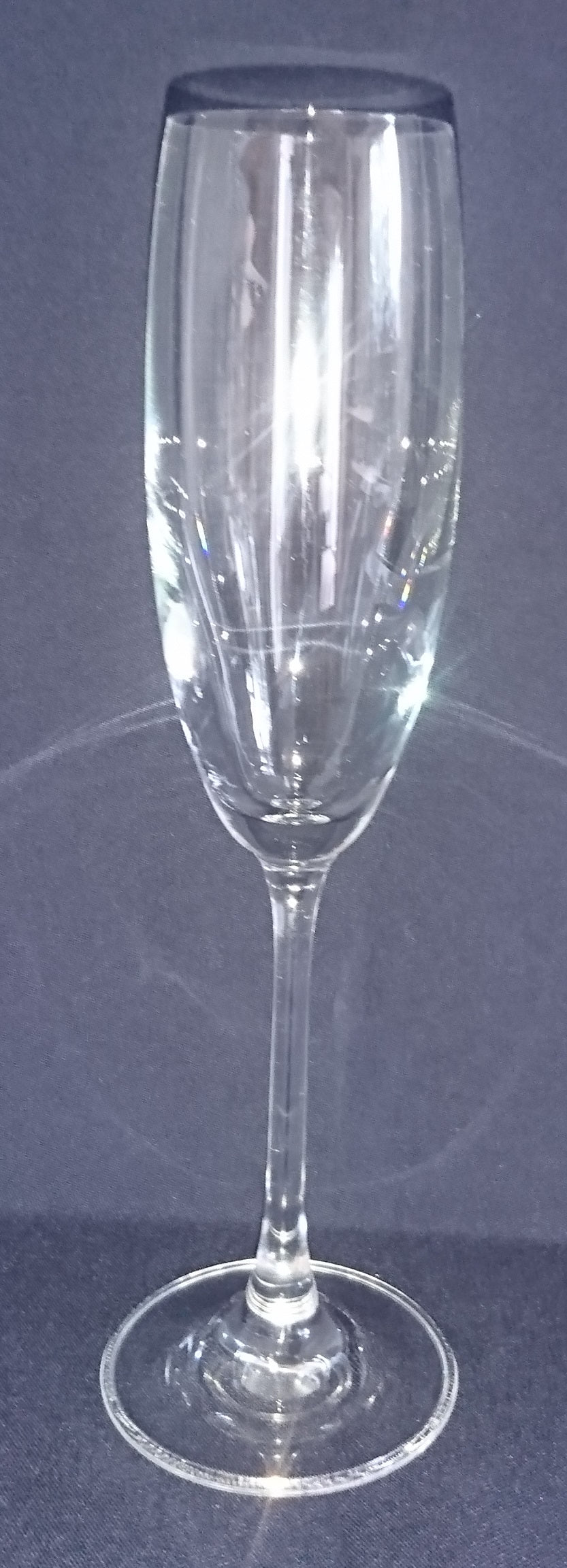 SEKT~ GETRÄNKEGLAS - Hartglas, Klassisch Form Motiv Dekor
