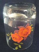 Lade das Bild in den Galerie-Viewer, WHISKEY~ WHISKY~ GETRÄNKEGLAS - Hartglas, Flora Rosen Blumenblüte Blatt Blätter Motiv Dekor
