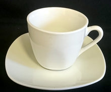 Lade das Bild in den Galerie-Viewer, 2er Set 2er ESPRESSO~ KAFFEEGEDECKE - Porzellan, Gastronomische Einfärbiges Motiv Dekor
