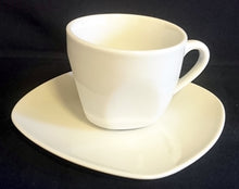 Lade das Bild in den Galerie-Viewer, 2er Set 2er KAFFEEGEDECKE - Porzellan, Gastronomische Einfärbiges Motiv Dekor
