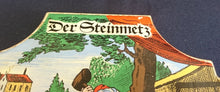 Lade das Bild in den Galerie-Viewer, 2er Set WAND~ SAMMELKACHELN - Keramik / Steingut, Internationale Wandertage Eichenbühl Der Steinmetz Handwerk Aufschrift &amp; Valentinskapelle 1915 Aufschrift Motiv Dekor
