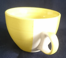 Lade das Bild in den Galerie-Viewer, 2er Set 2er KAFFEEGEDECKE &quot;Flirt&quot; &quot;Liso&quot; - Porzellan, Streifen Einfärbiges Meliertes Dekor
