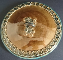 Lade das Bild in den Galerie-Viewer, FONDUE SET (4 Teilig) &quot;Brotzeit&quot; &quot;Studio Linie&quot; - Keramik / Steingut &amp; Metall, Antikes Abstraktes Kreise Striche Blüten Motiv Dekor, Bjön Wiinblad Design (BC)
