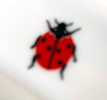 Lade das Bild in den Galerie-Viewer, 2er Set BROTZEIT~ BEILAGENTELLER &quot;Käfer&quot; - Porzellan, Fauna Käfer Insekten Motiv Dekor
