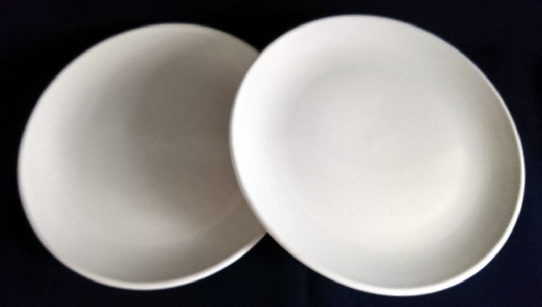2er Set SPEISETELLER - Keramik / Steingut, Einfärbiges Gastronomisches Motiv Dekor