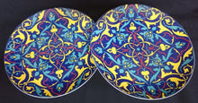 Lade das Bild in den Galerie-Viewer, SPEISETELLER - Porzellan, Flora Abstrakt Geometrisch Zeichen Motiv Dekor
