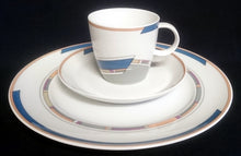 Lade das Bild in den Galerie-Viewer, 2er Set KAFFEETASSEN &quot;York Cubic&quot; - Porzellan, Abstrakt Geometrisches Balken Rechteck Geschwungene Streifen Motiv Dekor
