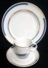 Lade das Bild in den Galerie-Viewer, 2er Set 2er KAFFEEGEDECKE &quot;York Cubic&quot; - Porzellan, Abstrakt Geometrisches Balken Rechteck Geschwungene Streifen Motiv Dekor

