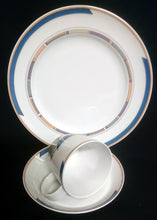 Lade das Bild in den Galerie-Viewer, 2er Set 2er KAFFEEGEDECKE &quot;York Cubic&quot; - Porzellan, Abstrakt Geometrisches Balken Rechteck Geschwungene Streifen Motiv Dekor
