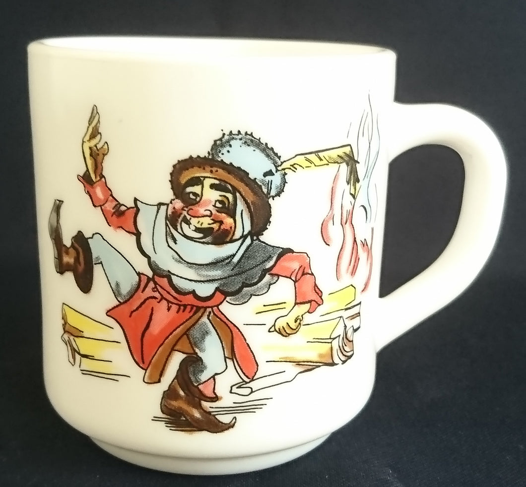 KINDER GETRÄNKETASSE - Acrylglas, Tramper Feuerlagerstätte Soldat Wassertopf Motiv Dekor