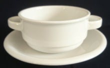 Lade das Bild in den Galerie-Viewer, 2er Set SUPPENTASSEN GEDECK - Porzellan, Klassisch Gastronomie Design Dekor
