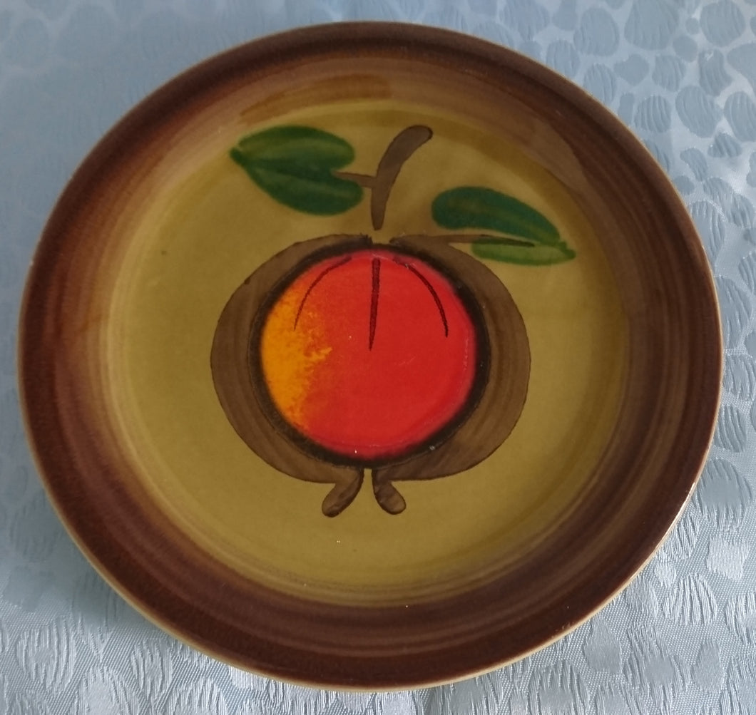 DESSERTTELLER - Keramik / Steingut, Obstmotiv Dekor