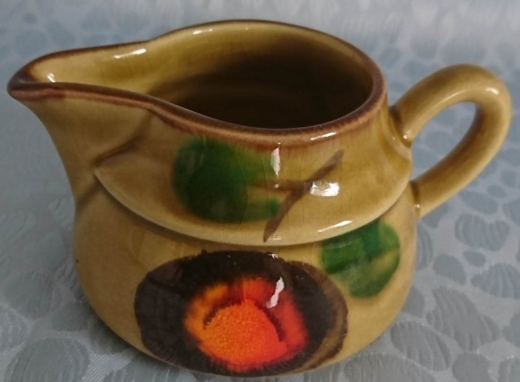 MILCHKÄNNCHEN - Keramik / Steingut, Obstmotiv Dekor