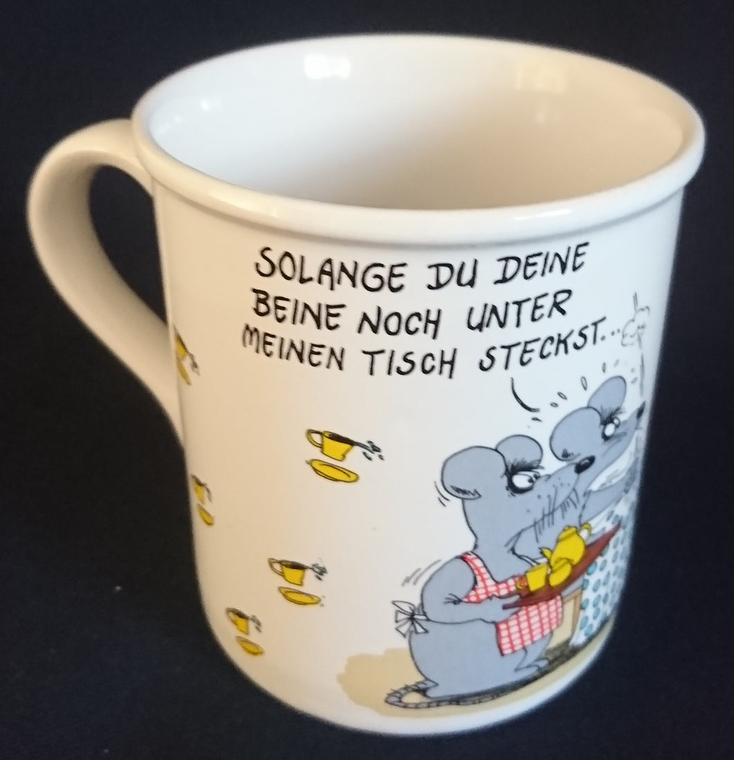 KAFFEETASSE - Keramik / Steingut, Comic Witze Spruch Sprüche Motiv Dekor, Uli Stein