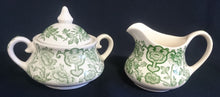 Lade das Bild in den Galerie-Viewer, ZUCKERDOSE MIT DECKEL &quot;Indian Tree&quot; (Limited) - Keramik / Steingut (Staffordshire Ware), Blätter Pflanzen Abstrakt Motiv Unterglasur Dekor, Hand graviert (Hand Engraved)
