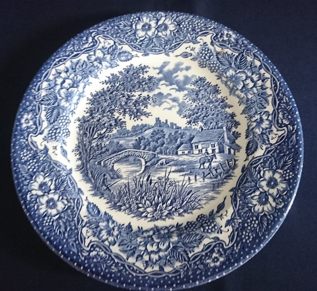 SPEISETELLER - Keramik / Steingut, Blumen Blüten Pflanzen Ländlicher Motiv Dekor
