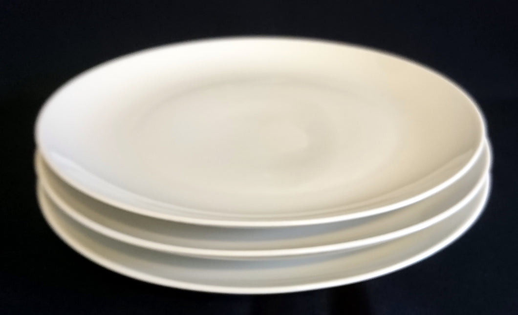 3er Set SPEISETELLER - Porzellan, Einfärbiges Klassisch Dekor
