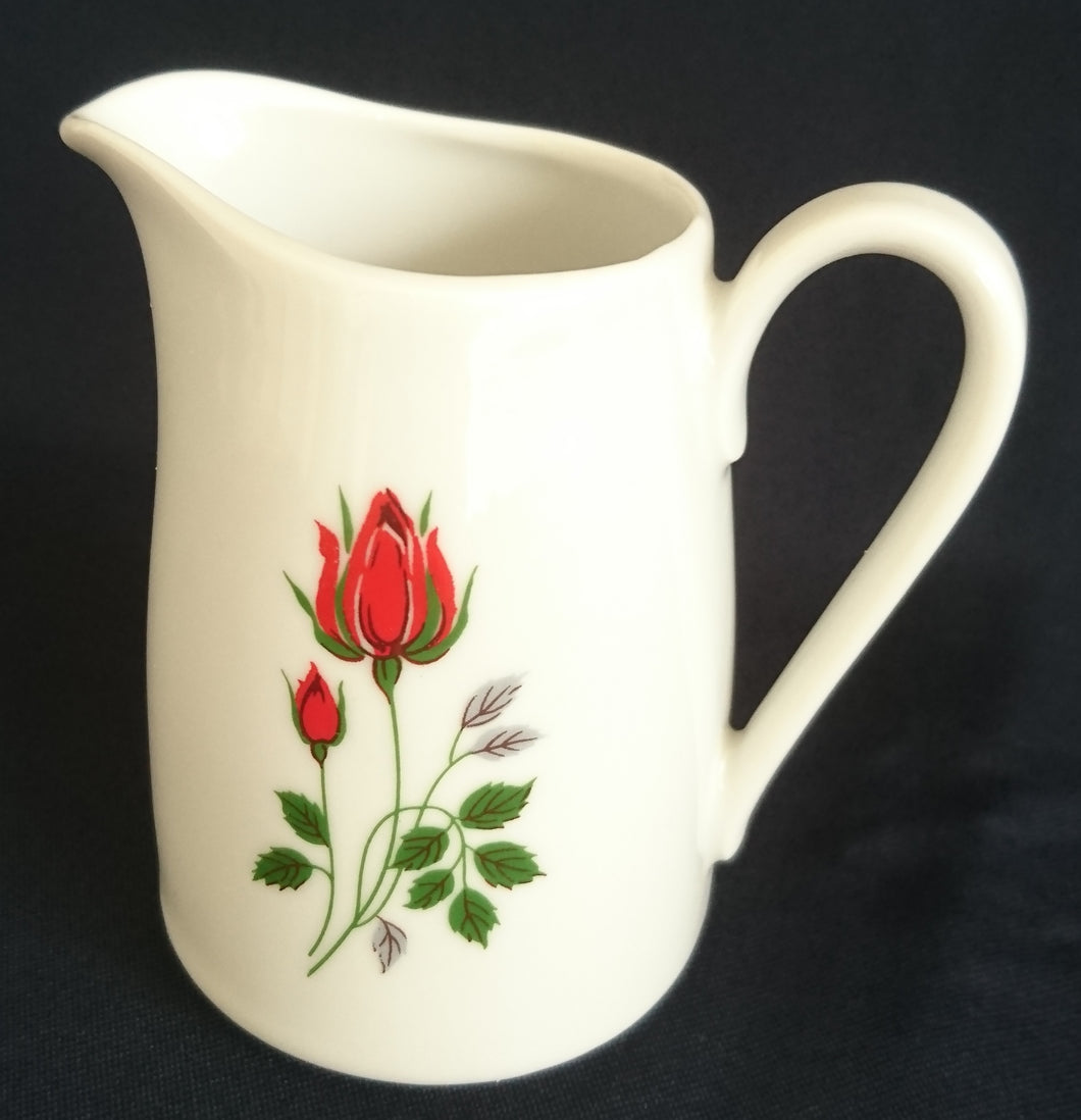 MILCHKÄNNCHEN - Porzellan, Flora Rosen Blumen Blüten Knospen Pflanzen Motiv Dekor