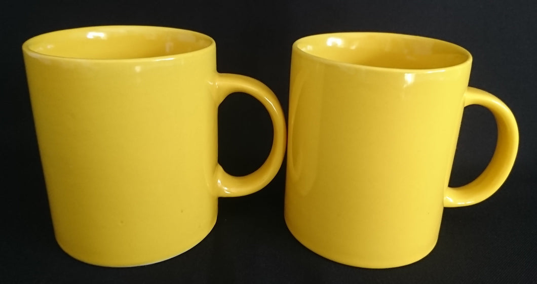 2er Set KAFFEETASSEN - Porzellan, Einfärbiges Modern Dekor