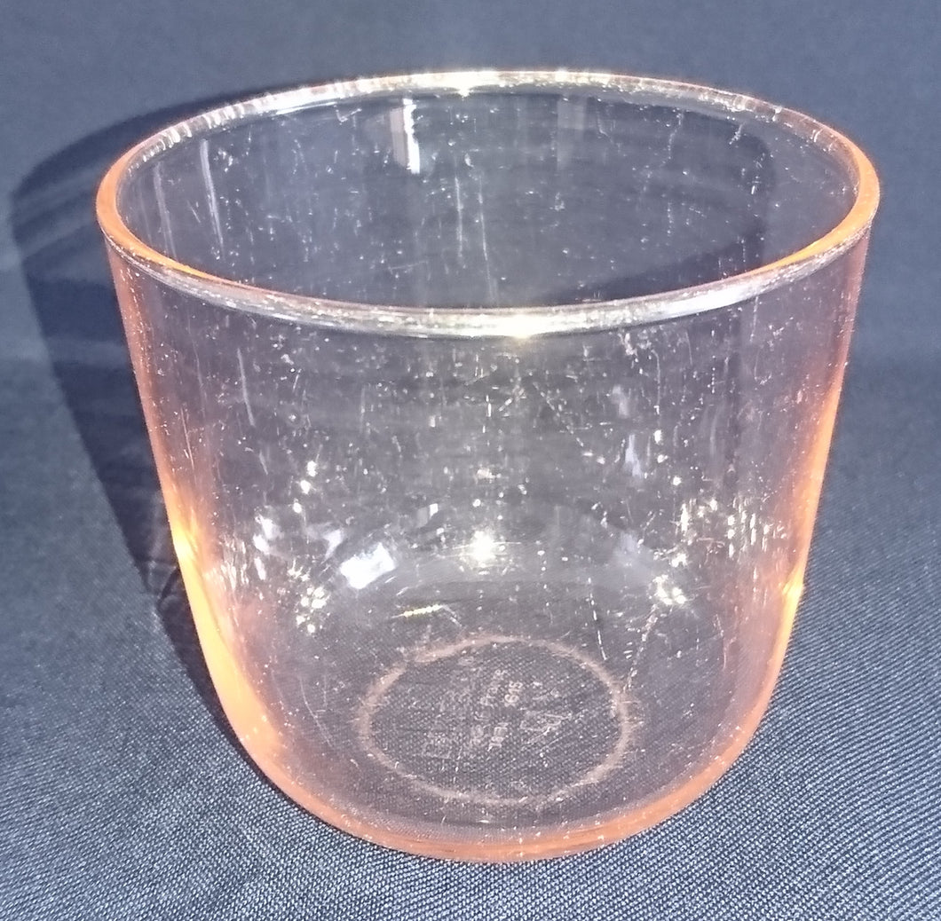 TRINKBECHER - Press- / Hartglas, Klassisch Rosa Einfärbiges Dekor
