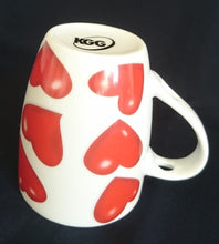 Lade das Bild in den Galerie-Viewer, 2er Set KAFFEETASSEN - Porzellan, Herz Valentinstag Liebes Motiv Dekor
