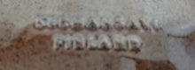 Lade das Bild in den Galerie-Viewer, SERVIERTABLETT - Keramik / Steingut, Oval, Einfärbiges Hellbraunes Dekor
