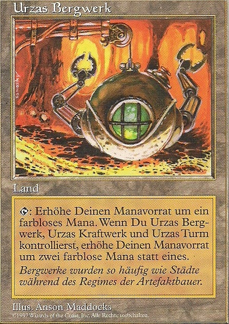 URZAS BERGWERK, Magic -The Gathering-, Ausgabe / Set / Serie 5te Edition (5th Edition) 1997