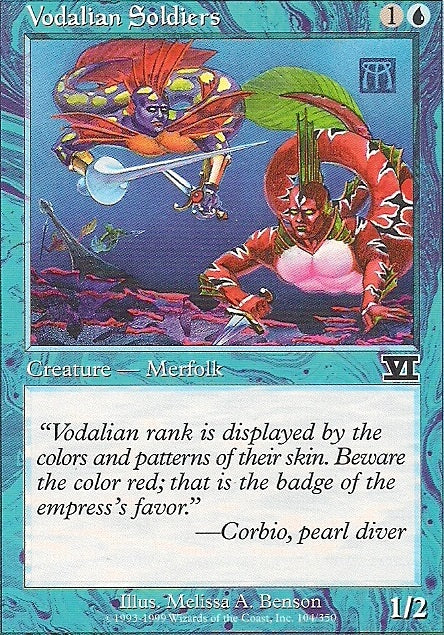 VOLDALIAN SOLDIERS, Magic -The Gathering-, Ausgabe / Set / Serie 6te Edition (Classic) 1999